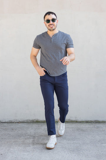 Cotton Casual Blue Pant