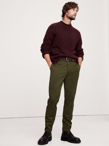 Cotton Casual Dark Green Pant